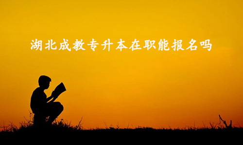 湖北成教专升本在职能报名吗