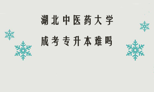 湖北中医药大学成考专升本难吗