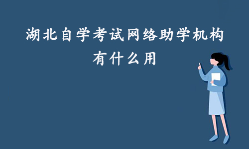 湖北自学考试网络助学机构有什么用